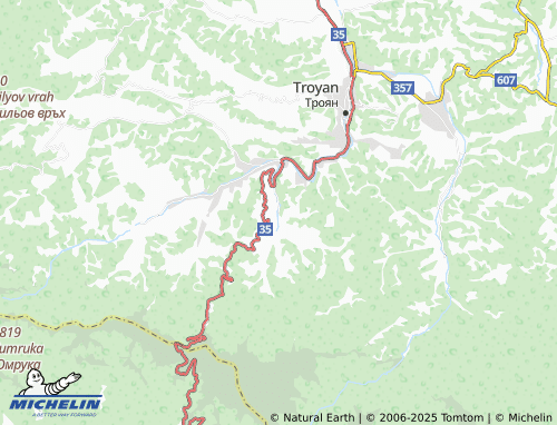 MICHELIN Balkanets map - ViaMichelin
