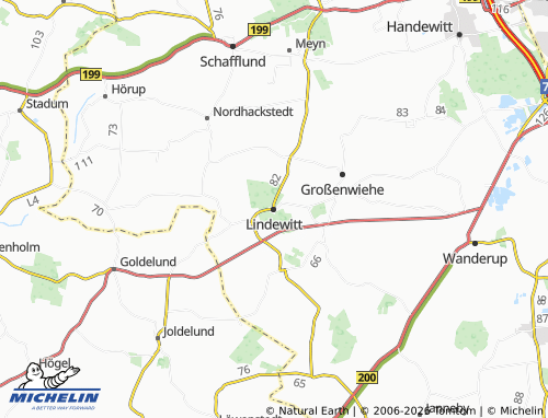 MICHELIN Lindewitt map - ViaMichelin