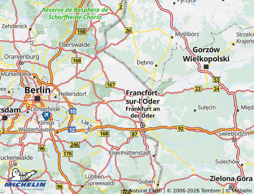 Mappa MICHELIN Märkisch-Oderland - ViaMichelin