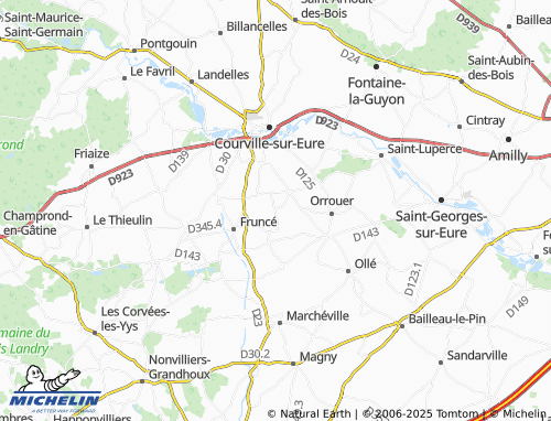 MICHELIN-Landkarte Le Plessis Franc - ViaMichelin