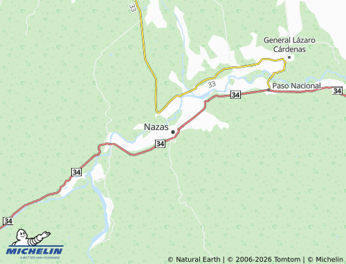 MICHELIN Nazas map - ViaMichelin