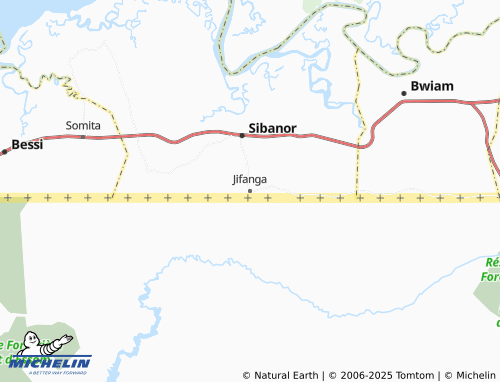 MICHELIN Jifanga map - ViaMichelin