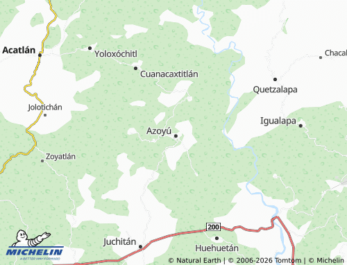 MICHELIN De La Guadalupe map - ViaMichelin
