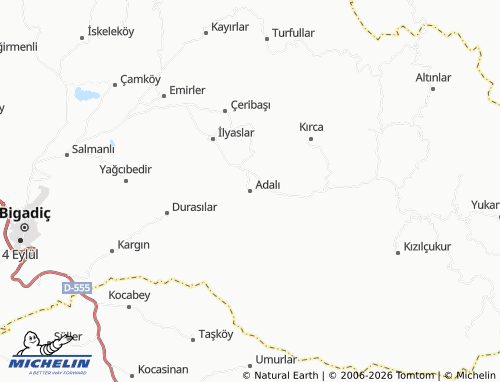 MICHELIN Adalı map - ViaMichelin
