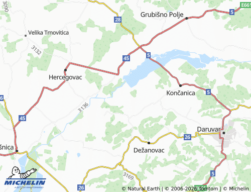 MICHELIN-Landkarte Stražanac - ViaMichelin