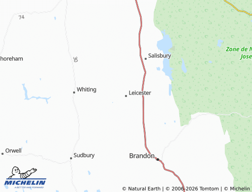 Mapa MICHELIN Leicester - ViaMichelin