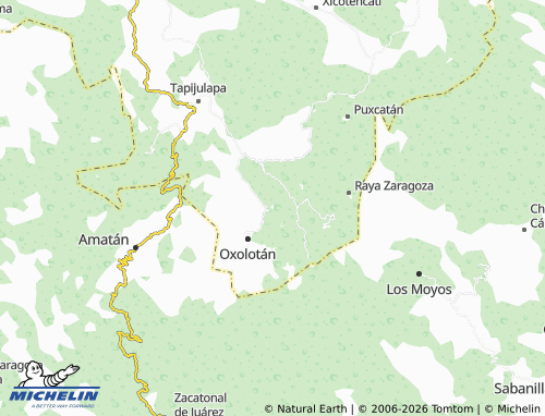 MICHELIN Sección Ejidal Cuviac map - ViaMichelin