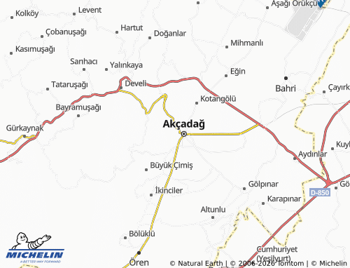 MICHELIN Aktepe map - ViaMichelin