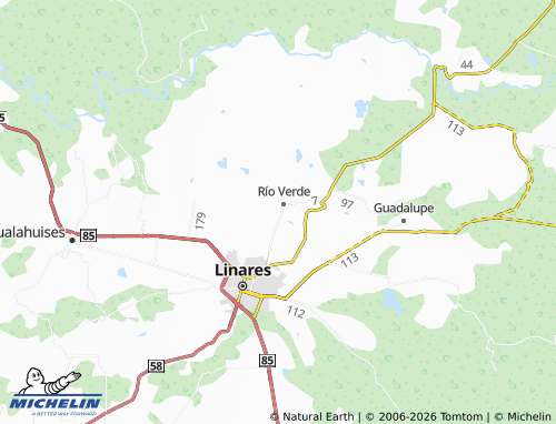 MICHELIN Lampazos map - ViaMichelin