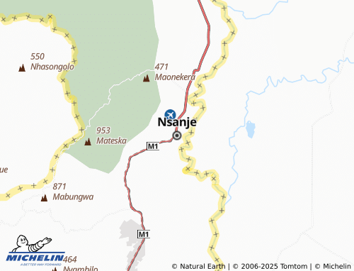 MICHELIN Nsanje map - ViaMichelin