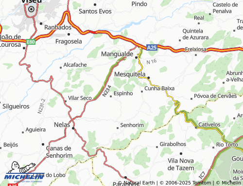MICHELIN Póvoa da Catarina d'Espinho map - ViaMichelin
