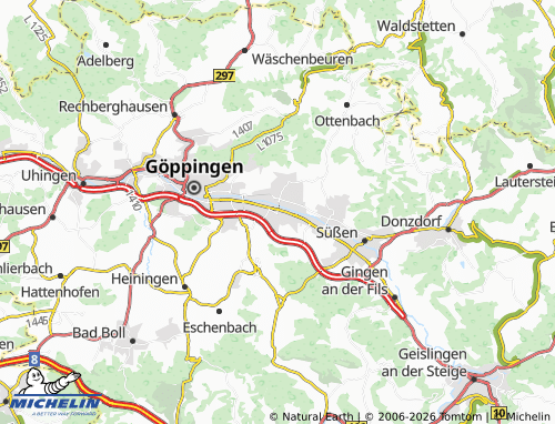 Mapa MICHELIN Eislingen/Fils - ViaMichelin