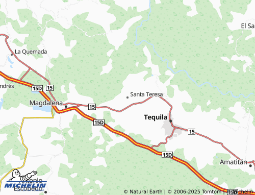 MICHELIN Santa Teresa map - ViaMichelin