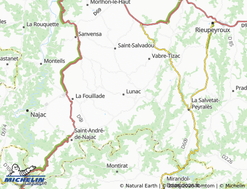 Mappa MICHELIN Lunac - ViaMichelin