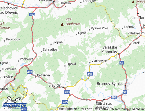 Mappa MICHELIN Haluzice - ViaMichelin