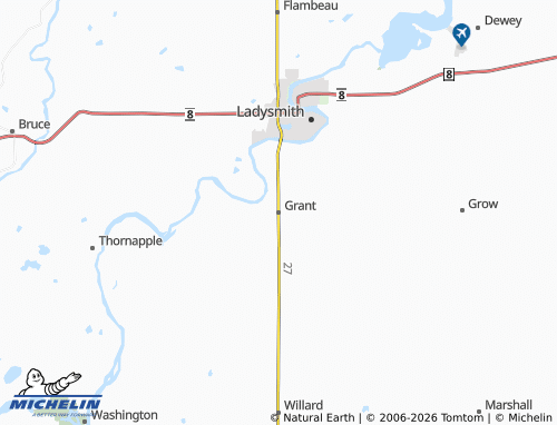 Carte MICHELIN Grant - ViaMichelin