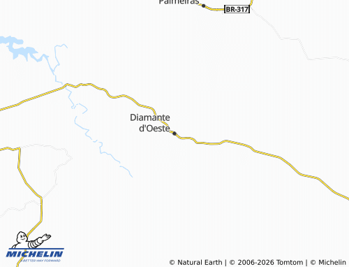 MICHELIN Diamante d'Oeste map - ViaMichelin
