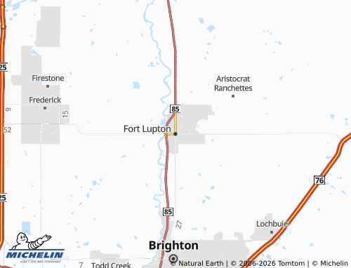 Mappa MICHELIN Fort Lupton - ViaMichelin