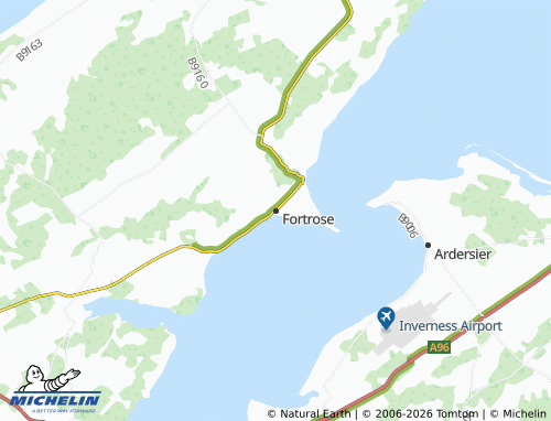MICHELIN Fortrose map - ViaMichelin