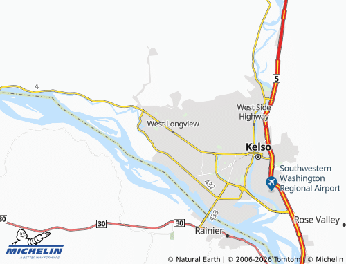 Mapa MICHELIN West Longview - ViaMichelin