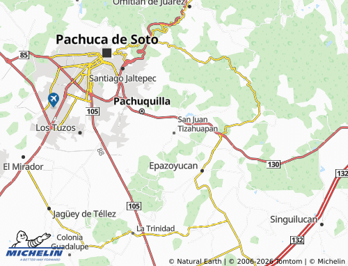 Mappa MICHELIN San Juan Tizahuapan - ViaMichelin