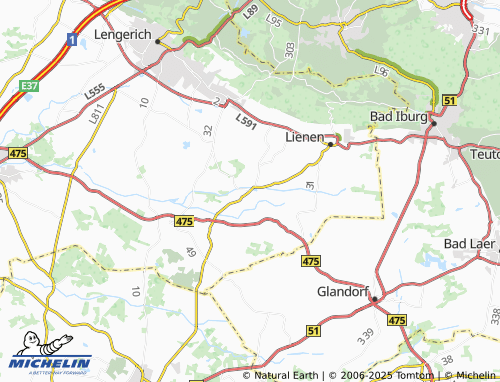 MICHELIN Holzhausen map - ViaMichelin