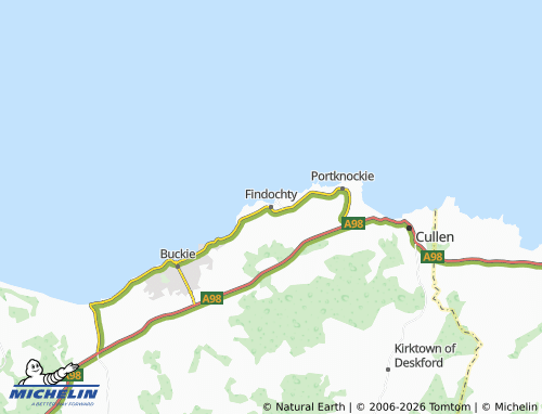 Carte MICHELIN Findochty - ViaMichelin
