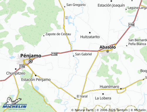 Mappa MICHELIN San Gabriel - ViaMichelin