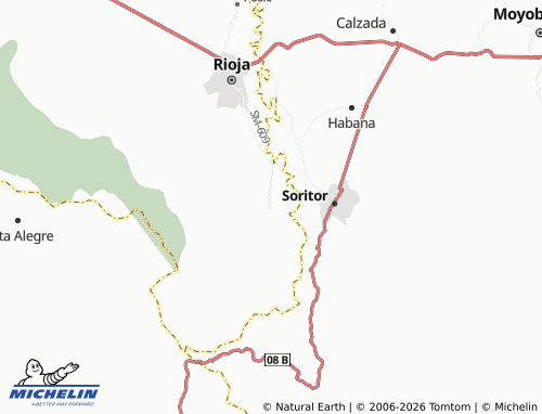 MICHELIN Yorongos map - ViaMichelin