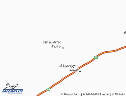 MICHELIN Umm Al Arad map - ViaMichelin