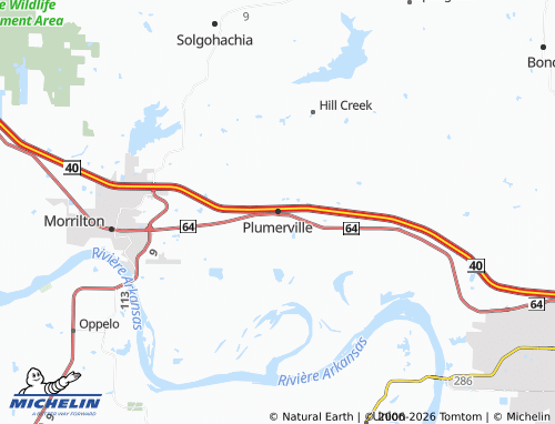 Mappa MICHELIN Plumerville - ViaMichelin