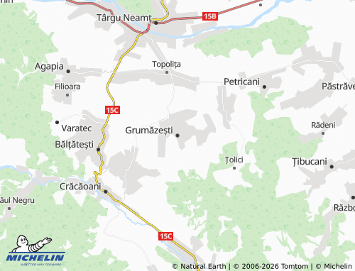 Mappa MICHELIN Grumăzești - ViaMichelin