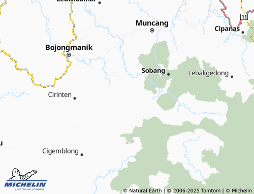 MICHELIN Kanekes map - ViaMichelin