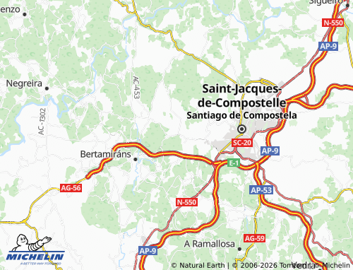MICHELIN Roxos map - ViaMichelin