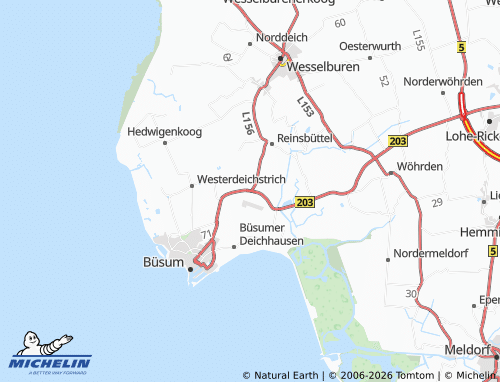 MICHELIN Oesterdeichstrich map - ViaMichelin