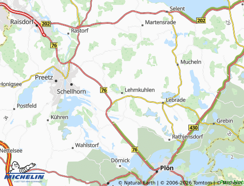 MICHELIN Lehmkuhlen map - ViaMichelin