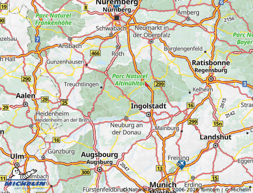 Mapa MICHELIN Eichstätt - ViaMichelin