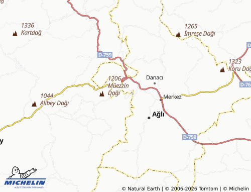 MICHELIN Hocaköy map - ViaMichelin