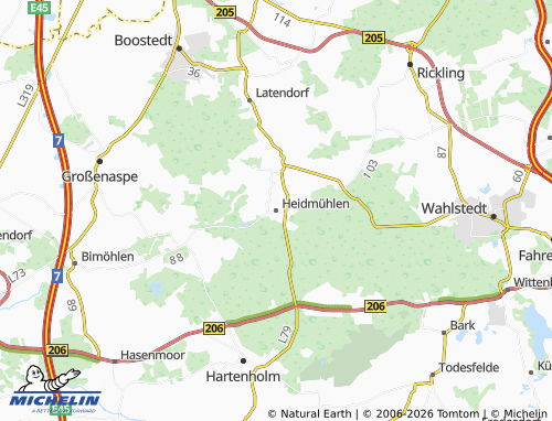 MICHELIN Heidmühlen map - ViaMichelin