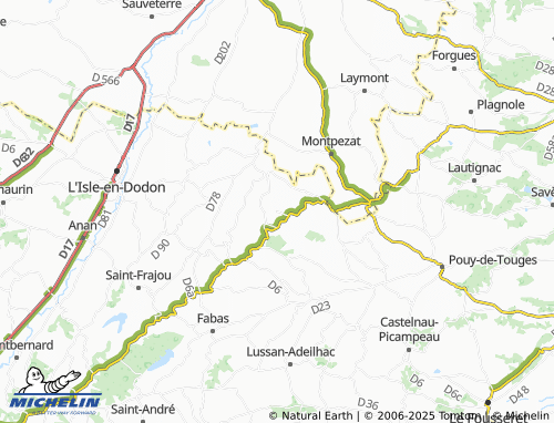 Carte MICHELIN Ambax - ViaMichelin