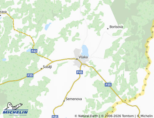 MICHELIN Viļaka map - ViaMichelin