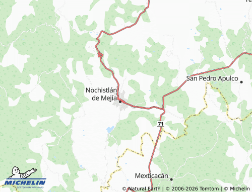Mappa MICHELIN Nueva Galicia - ViaMichelin