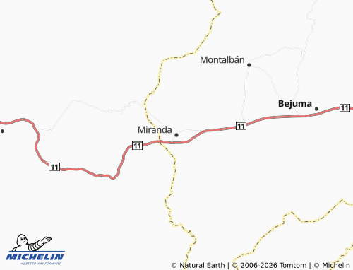MICHELIN-Landkarte Miranda - ViaMichelin
