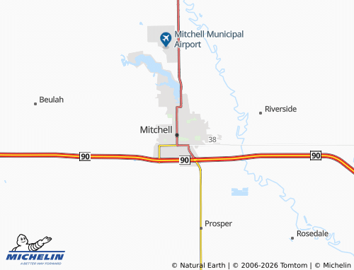 Mapa MICHELIN Mitchell - ViaMichelin