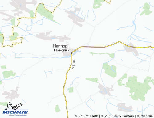 MICHELIN Hlynnyky map - ViaMichelin