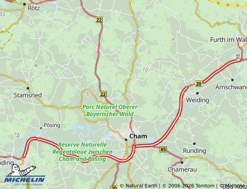 MICHELIN Waffenbrunn map - ViaMichelin