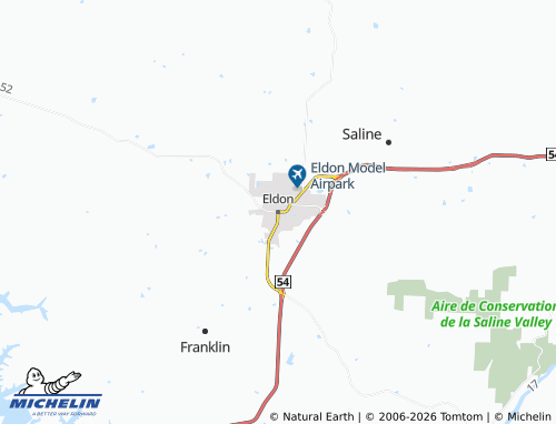 Kaart MICHELIN Eldon - ViaMichelin