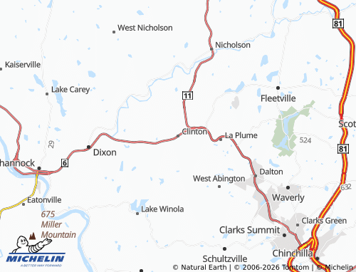 Carte MICHELIN Clinton - ViaMichelin