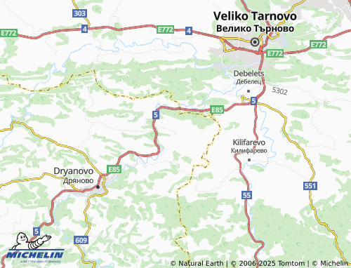 MICHELIN Kosarka map - ViaMichelin
