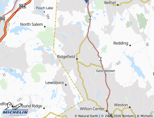 Kaart MICHELIN Ridgefield - ViaMichelin